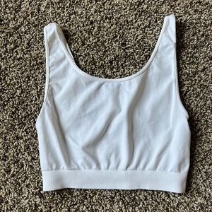 White crop top